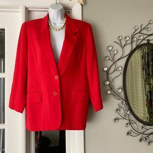 Vintage Oversized Blazer Jacket Petite 